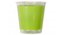 10 Bicchieri VERDE LIME in plastica Kristal - addobbo decoro tavola