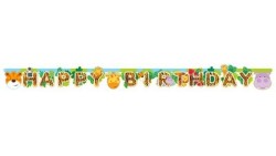 Festone Animali della Giungla - ghirlanda banner in carta scritta HAPPY BIRTHDAY
