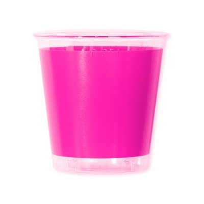 10 Bicchieri PINK (fucsia) in plastica Kristal - addobbo decoro tavola