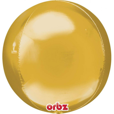 BUBBLES palloncino ORBZ ORO 16/40cm - pallone sfera - fornito sgonfio
