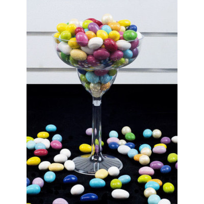 Ciotola COPPA margarita in plastica - Alzata per caramelle, marshmallow, dolci ecc.