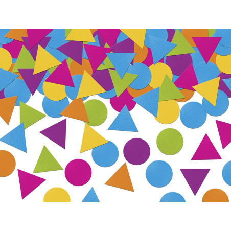 Confetti - Coriandolini da tavola forme geometriche - Multicolor