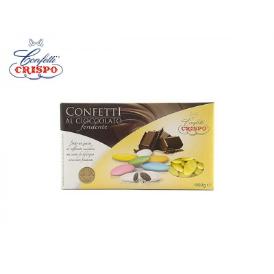 Confetti GIALLO al cioccolato fondente - confetti GIALLI CRISPO confezione 1kg
