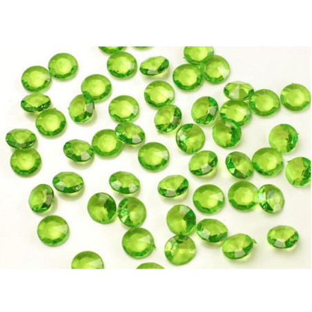 Cristalli a forma di diamantini Verde