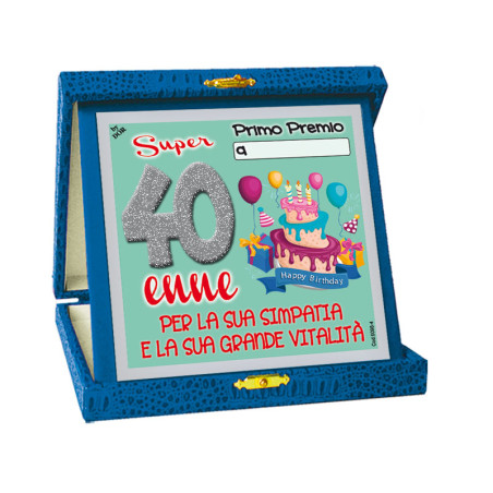 La TARGA del 40 ENNE - idea scherzo gadget per la festa di compleanno dei 40 ANNI