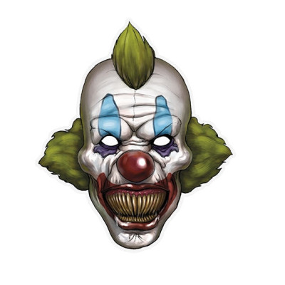 Maschera da clown di carta Halloween