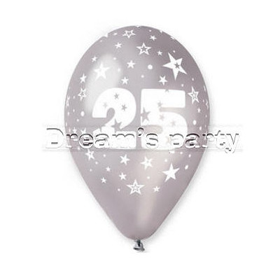 PALLONCINI STAMPA 25 ARGENTO