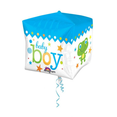 Palloncino Nascita Baby Boy - Pallone Cubez 38cm - gonfiabile ad elio