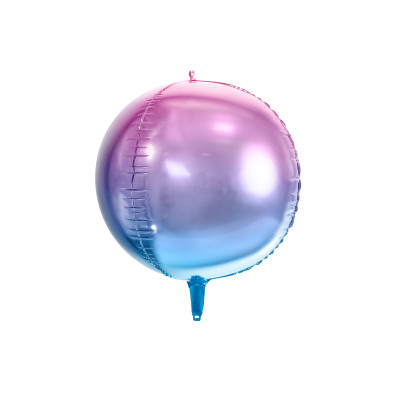 Pallone PALLONCINO SFERA sfumato Blue e Viola - gonfiabile ad aria o elio 35CM